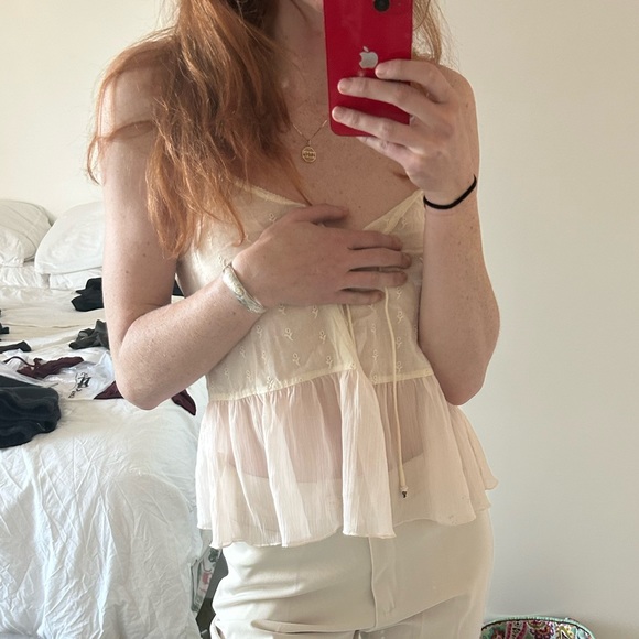 Delicate vintage sheer top - Picture 2 of 2